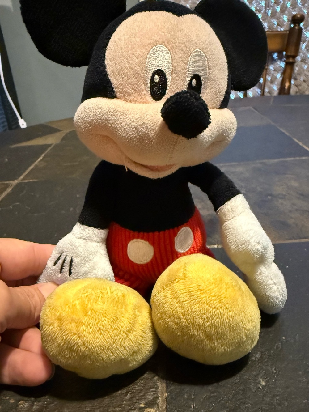 Disney Mickey Mouse Plush - Black, Red, Yellow, White